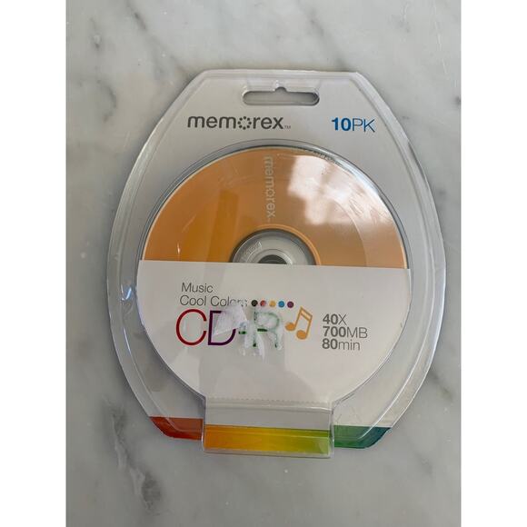 NIP Memorex 10-Pack of Blank CDS - Picture 1 of 3